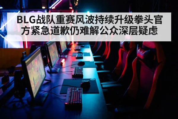 BLG战队重赛风波持续升级拳头官方紧急道歉仍难解公众深层疑虑