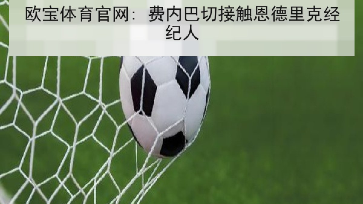 欧宝体育官网: 费内巴切接触恩德里克经纪人